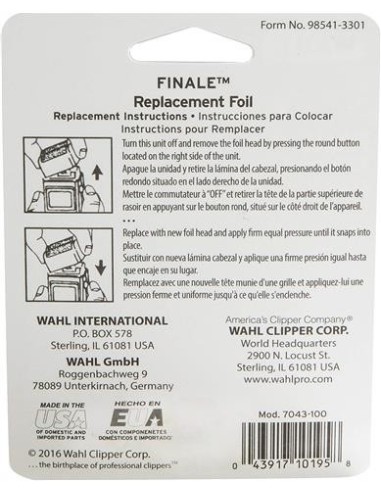 Wahl Reemplazo de cuchillas lamina oro 8164 finale (07043-100)