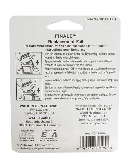 Wahl Reemplazo de cuchillas lamina oro 8164 finale (07043-100)