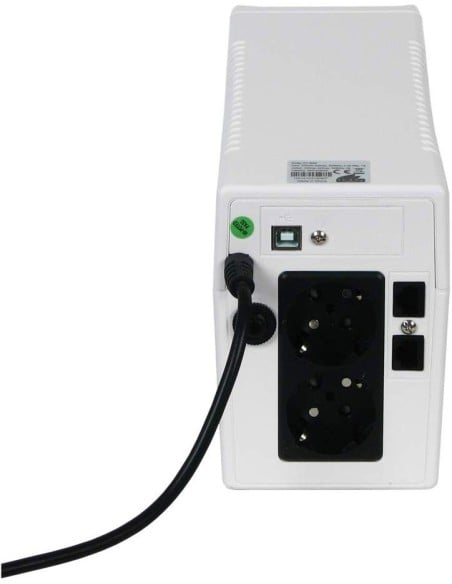 Phasak - sai interactivo 650va/360w LCD Blanco. PH 9469