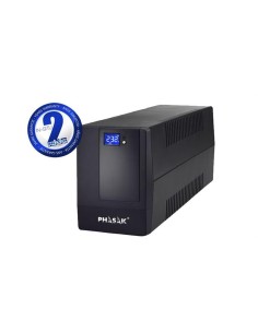 Phasak SAI Interactivo 2 x schuko LCD 2000 VA USB+RJ45. PH9420