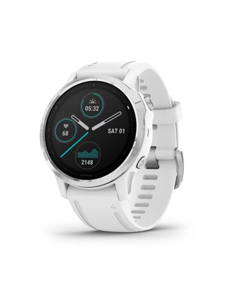 Garmin Fénix 6s Plata Blanco Con Correa Blanca Smartwatch Multideporte