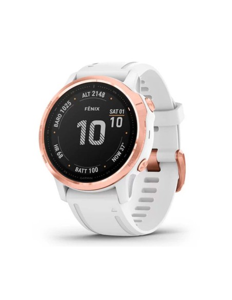 Garmin Fénix 6s Pro Oro Rosa Correa Blanca Smartwatch Multideporte