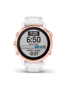 Garmin Fénix 6s Pro Oro Rosa Correa Blanca Smartwatch Multideporte 2