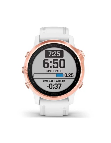 Garmin Fénix 6s Pro Oro Rosa Correa Blanca Smartwatch Multideporte