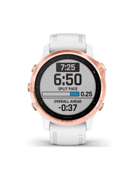 Garmin Fénix 6s Pro Oro Rosa Correa Blanca Smartwatch Multideporte