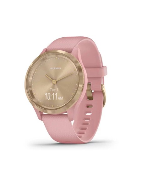 Garmin Vivomove 3s DoradoLight Silicona Smartwatch Híbrido+Pulsaciones