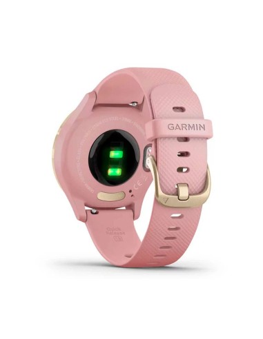 Garmin Vivomove 3s DoradoLight Silicona Smartwatch Híbrido+Pulsaciones