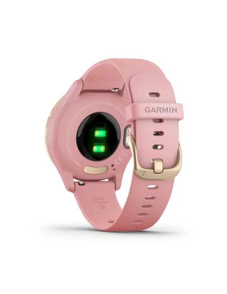 Garmin Vivomove 3s DoradoLight Silicona Smartwatch Híbrido+Pulsaciones