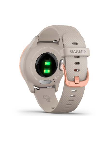 Garmin Vivomove 3s Oro Rosa Tundra Silicona Smartwatch 010-02238-02