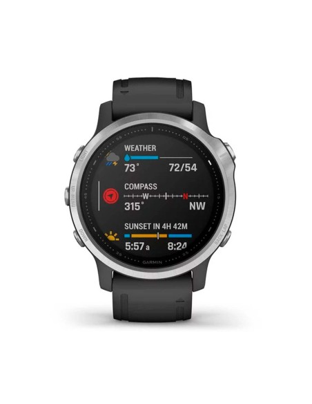 Garmin Fénix 6s Plata Negro Smartwatch Multideporte Gps Wifi Bluetooh