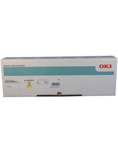 Oki 45862819 Toner Original ES8453/8473 Amarillo kiwiku.com