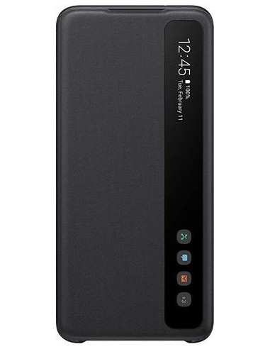 Comprar Funda Samsung Galaxy S20 clear view Negro EF-ZG980CBEGEU