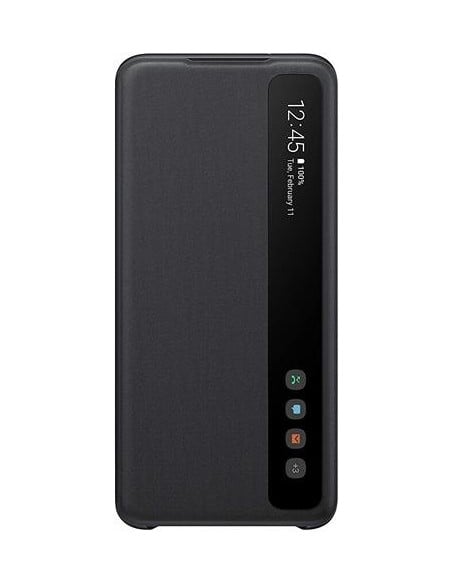 Comprar Funda Samsung Galaxy S20 clear view Negro EF-ZG980CBEGEU