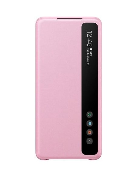 Oportunidad Funda Samsung Galaxy S20 Plus clear view cover rosa