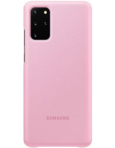 Oportunidad Funda Samsung Galaxy S20 Plus clear view cover rosa 2