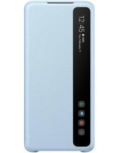 Ofertón Funda original samsung galaxy S20+ clear view azul 2