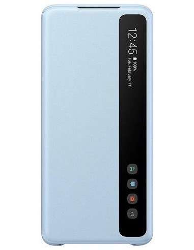 Ofertón Funda original samsung galaxy S20+ clear view azul