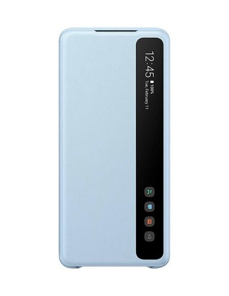Ofertón Funda original samsung galaxy S20+ clear view azul