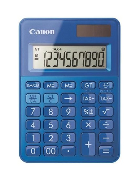 Calculadora Sobremesa Canon LS-100K 10 Dígitos Azul | Kiwiku