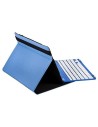 Silver HT - Funda universal gripcase con teclado ( 9"-10.1"), color azul