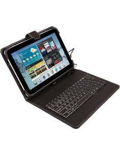 Funda universal con teclado para tablet de 9'' - 10.1'' negro