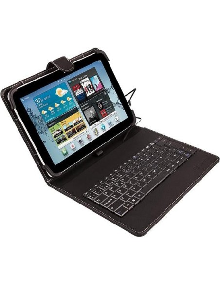 Funda universal con teclado para tablet de 9'' - 10.1'' negro