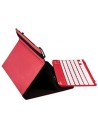 Funda SilverHT con teclado bluetooth para tablets 10,1'' rojo