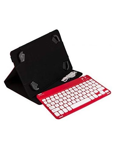 Comprar Funda SilverHT + teclado bluetooth tablets 10,1 rojo