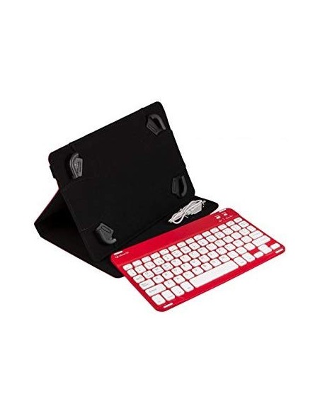 Comprar Funda SilverHT + teclado bluetooth tablets 10,1 rojo