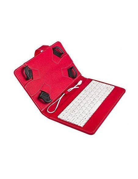 Comprar Funda Universal (7'' - 8'') con teclado rojo y blanco