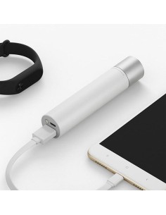 Xiaomi power bank linterna 3.250mah bateria portatil blanco 2