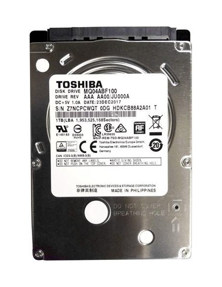 Oportunidad Disco Duro Interno Toshiba MQ04ABF100 1Tb 2.5"