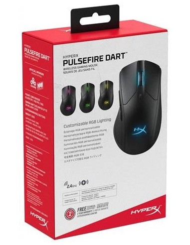 HyperX Pulsefire Dart Ratón Gaming Inalámbrico RGB HX-MC006B