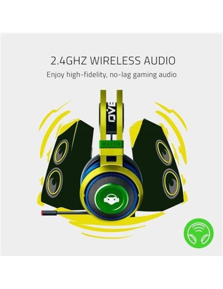 Auriculares razer nari ultimate overwatch lucio edition