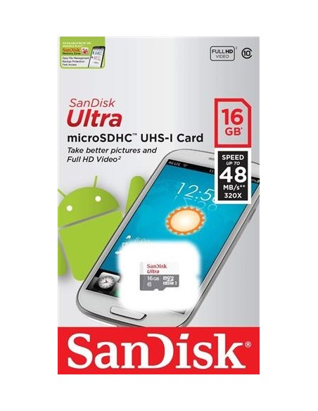 Oferta Sandisk Tarjeta de Ultra microSDHC UHS-I 16GB Class 10