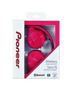 Auriculares inalámbricos pioneer se-mj553bt-r rojos 2