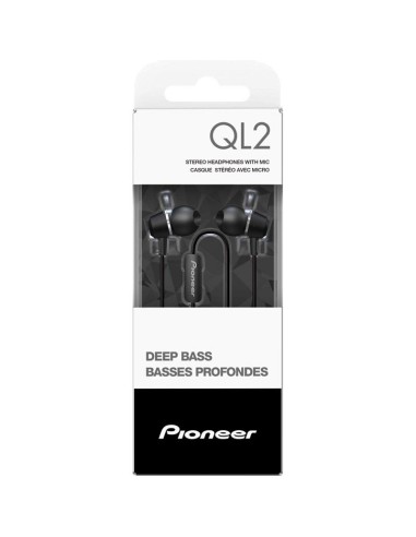 Auriculares Intrauditivos Pioneer SE-QL2T-B negro | kiwiku