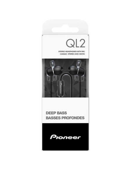 Auriculares Intrauditivos Pioneer SE-QL2T-B negro | kiwiku