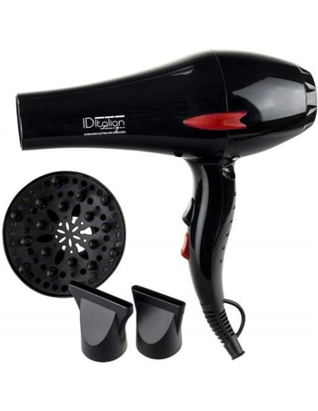 Italian Design Secador GTI 2600 Con difusor 2200W Negro