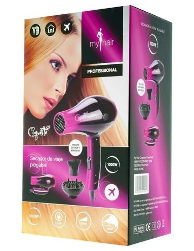 Mejor Precio en My hair secador de viaje coquette rosa 1000W