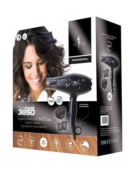 Ofertón My hair secador twin power 3kv 3850 gris metal 2100W