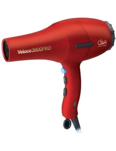 Oferta Secador Diva Profesional Veloce 3800 pro 2000W Rojo