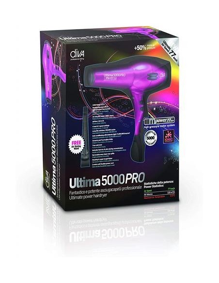 Oferta Diva Profesional Secador Ultima 5000 pro rosa 2000W