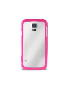 carcasa clear cover rosa samsung galaxy s5 puro