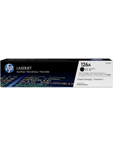 Oferta Toner Original HP Negro 126A Laserjet pack 2 unidades