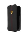 Funda booklet efecto carbono negro samsung galaxy s5 ferrari