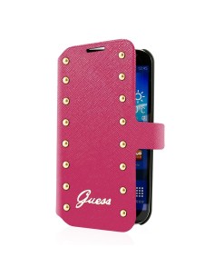 Funda booklet colección studded rosa samsung galaxy s5 guess