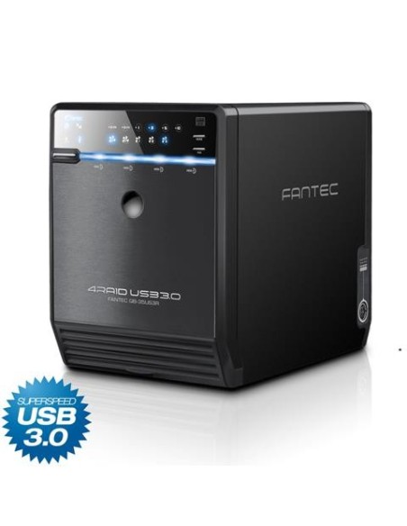 Ofertón Fantec Carcasa RAID para 4 discos duros QB-35US3R negro