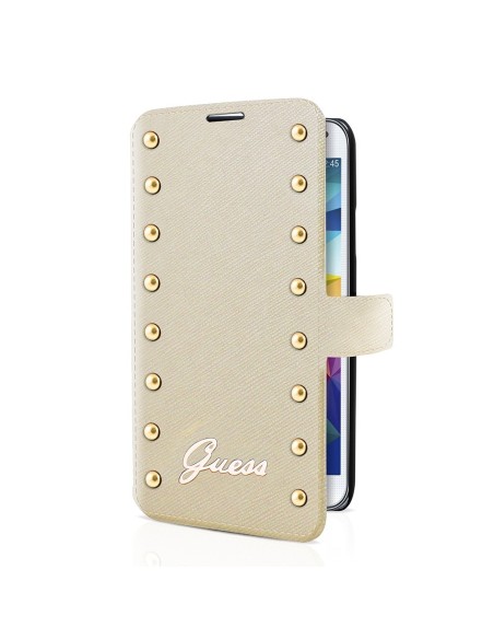 funda booklet colección studded beige samsung galaxy s5 guess