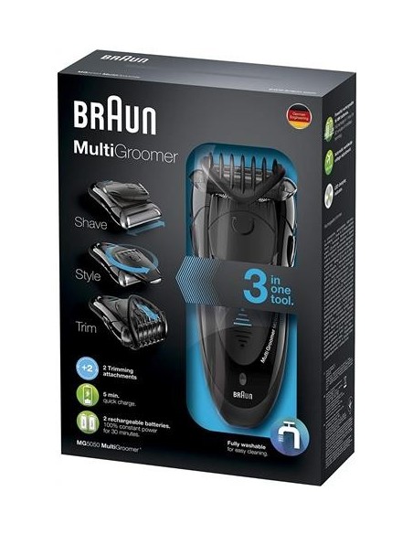 Comprar Afeitadora braun mg5050 multigroomer 3 en 1 lavable